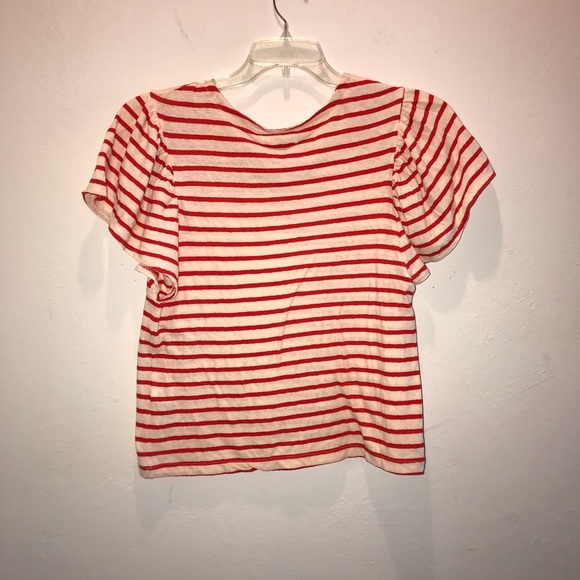 NWT. Madewell flutter sleeve t shirt. Small - Picture 2 of 5